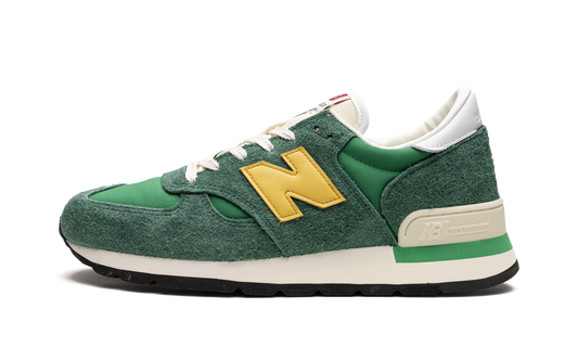 Overkicks - New Balance 990v1 MiUSA Green Gold (M990GG1) - vista lateral