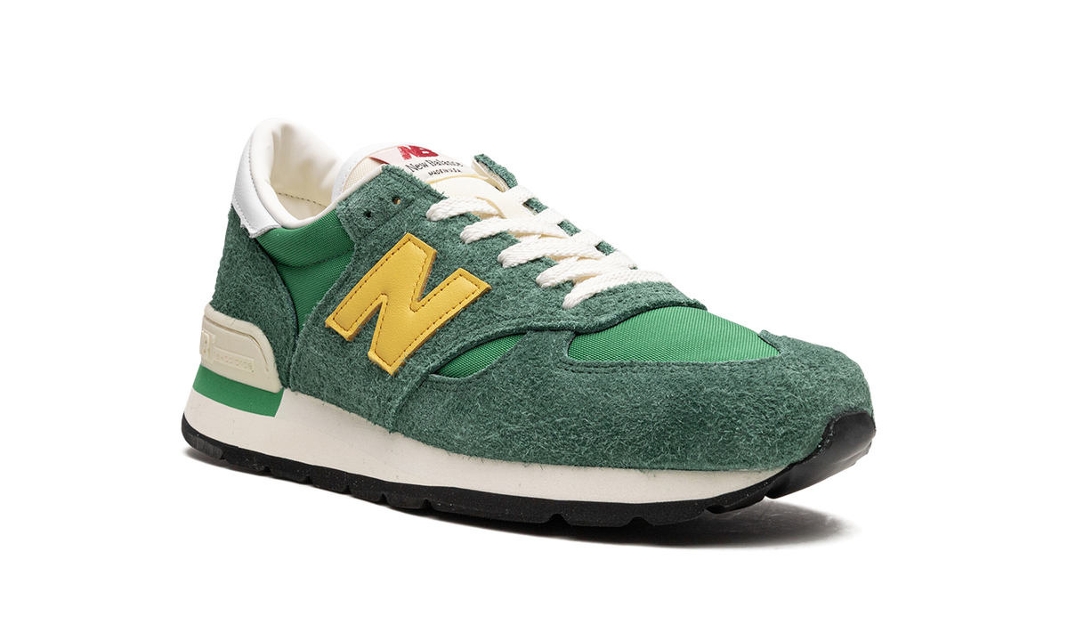 Overkicks - New Balance 990v1 MiUSA Green Gold (M990GG1) - detalle lateral interior