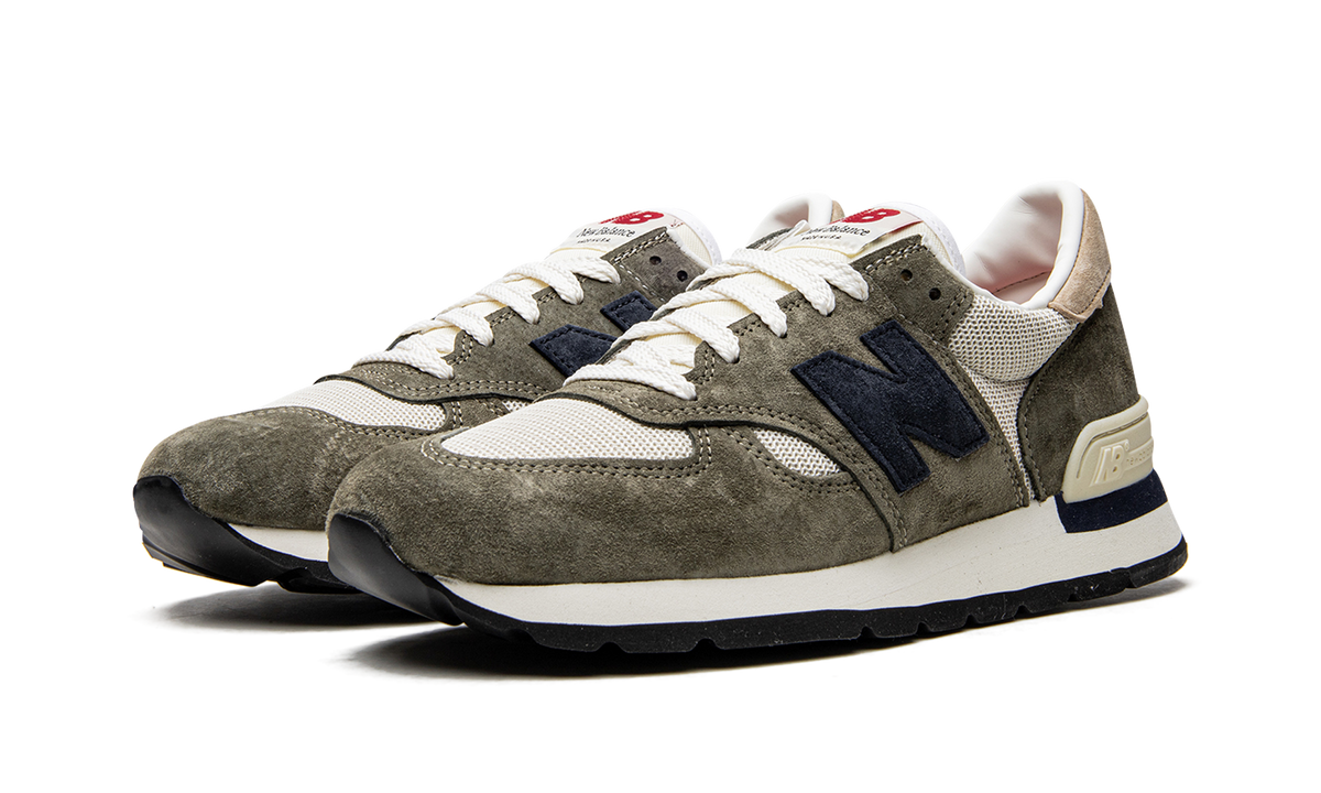 Overkicks - New Balance 990v1 MiUSA Grey Blue (M990WG1) - vista trasera
