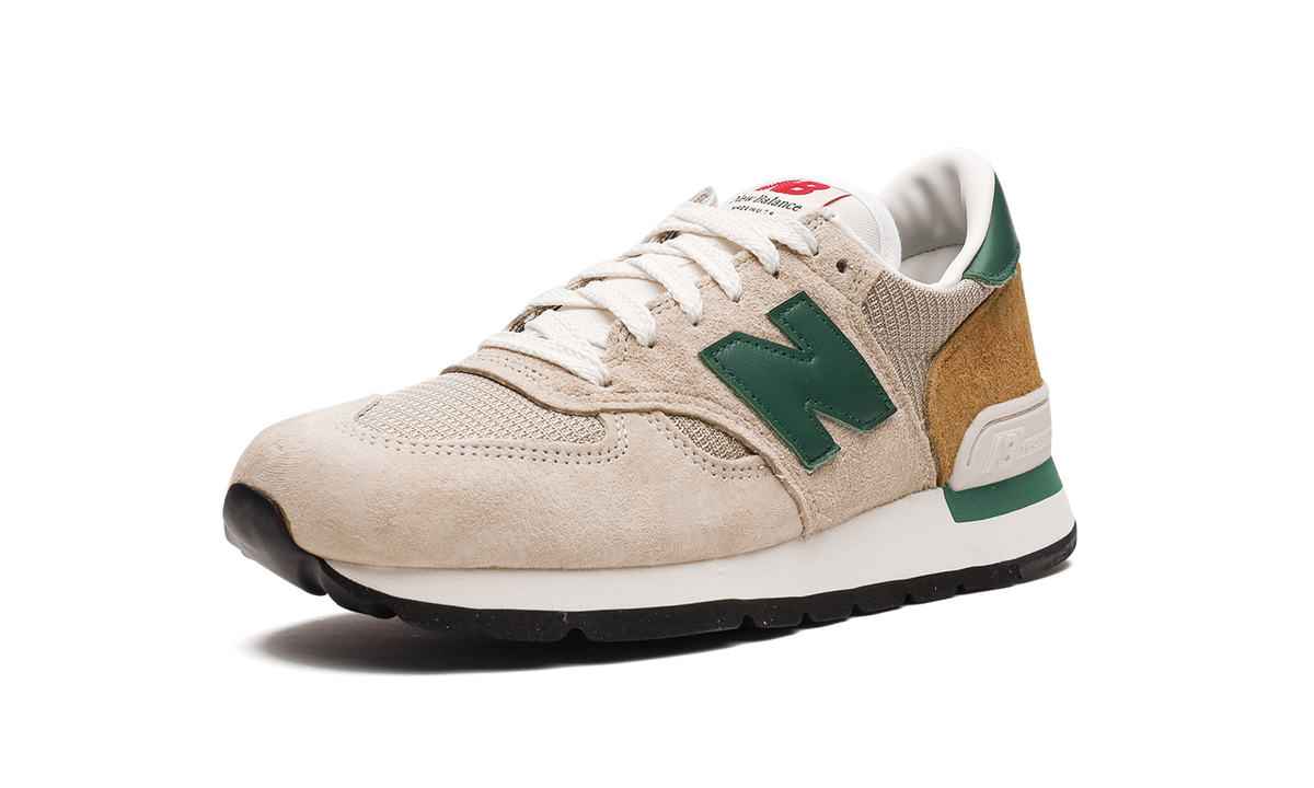 Overkicks - New Balance 990v1 MiUSA Tan Green (M990TG1) - detalle suela