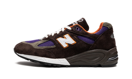 Overkicks - New Balance 990v2 MiUSA Brown Purple (M990BR2) - vista lateral