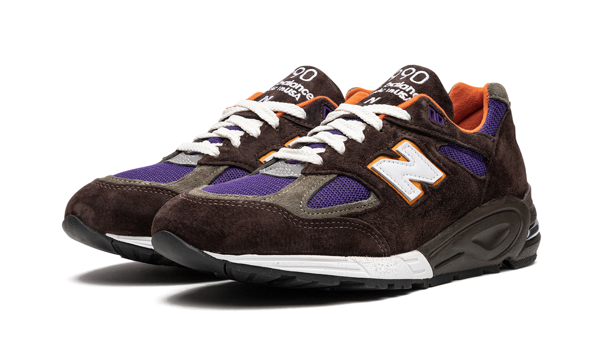 Overkicks - New Balance 990v2 MiUSA Brown Purple (M990BR2) - vista trasera