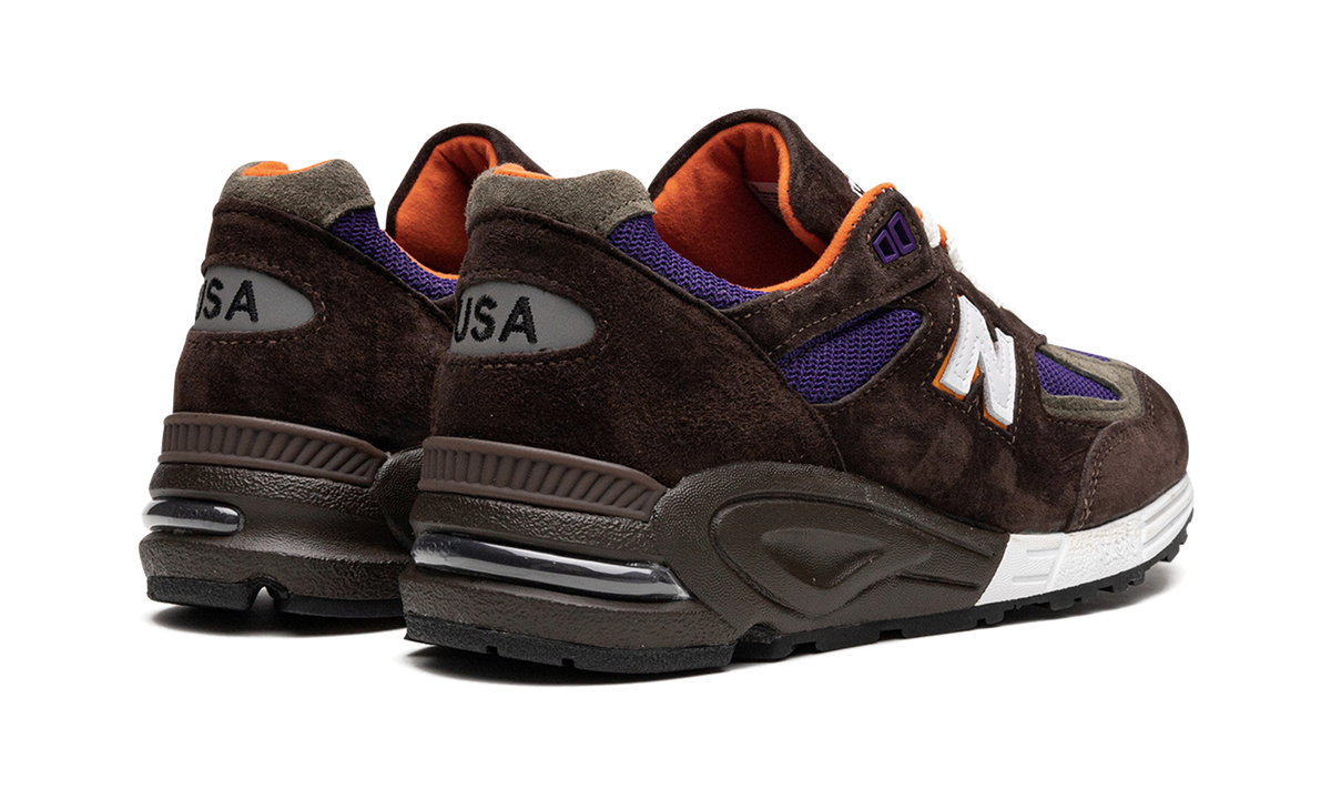 Overkicks - New Balance 990v2 MiUSA Brown Purple (M990BR2) - par completo