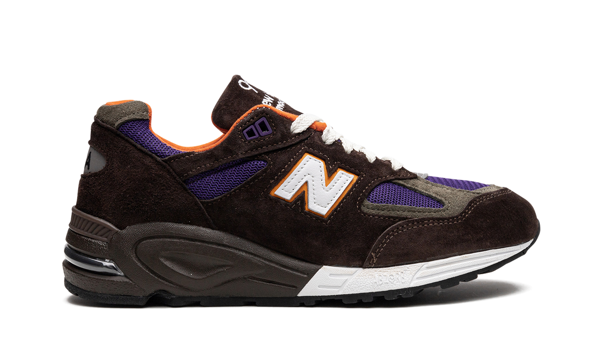 Overkicks - New Balance 990v2 MiUSA Brown Purple (M990BR2) - detalle talón