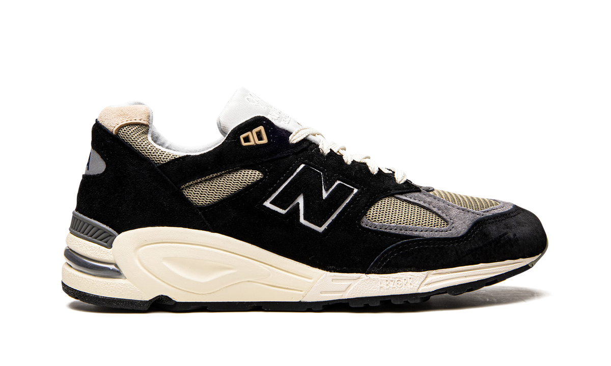 Overkicks - New Balance 990v2 MiUSA Teddy Santis Black True Camo (M990TE2) - detalle talón