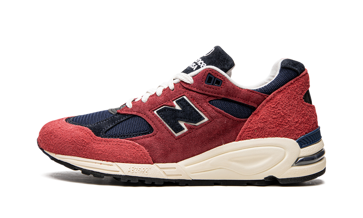 Overkicks - New Balance 990v2 MiUSA Teddy Santis Chrysanthemum (M990AD2) - vista lateral