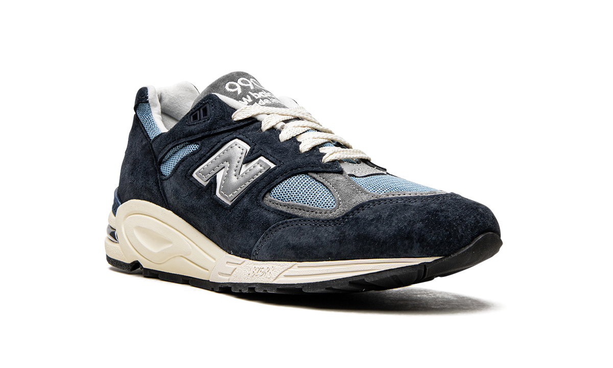 Overkicks - New Balance 990v2 MiUSA Teddy Santis Navy Castlerock (M990TB2) - detalle lateral interior
