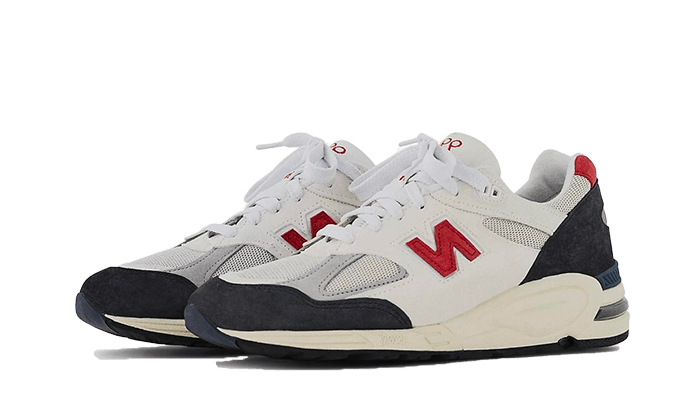 Overkicks - New Balance 990v2 MiUSA Teddy Santis Navy Sea Salt (M990TA2) - vista trasera