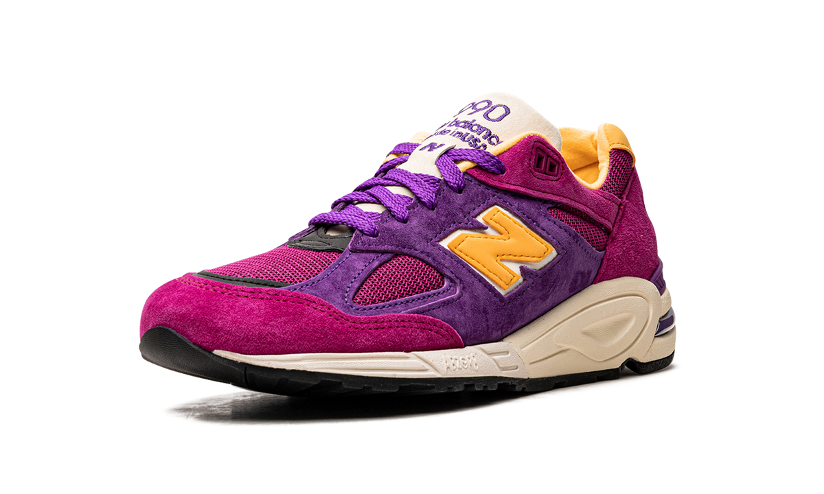 Overkicks - New Balance 990v2 MiUSA Teddy Santis Purple Yellow (M990PY2) - detalle suela