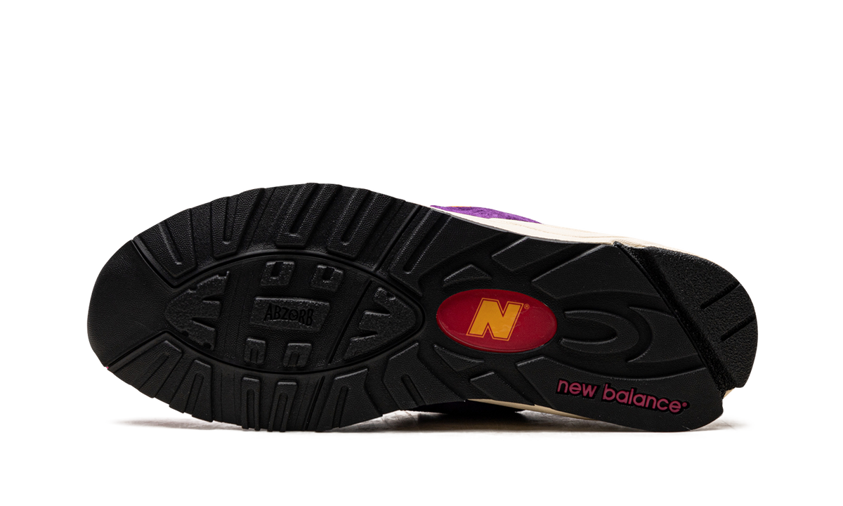 Overkicks - New Balance 990v2 MiUSA Teddy Santis Purple Yellow (M990PY2) - vista superior