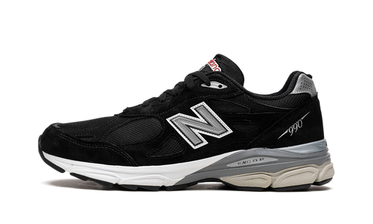Overkicks - New Balance 990v3 MiUSA Black White (M990BS3) - vista lateral