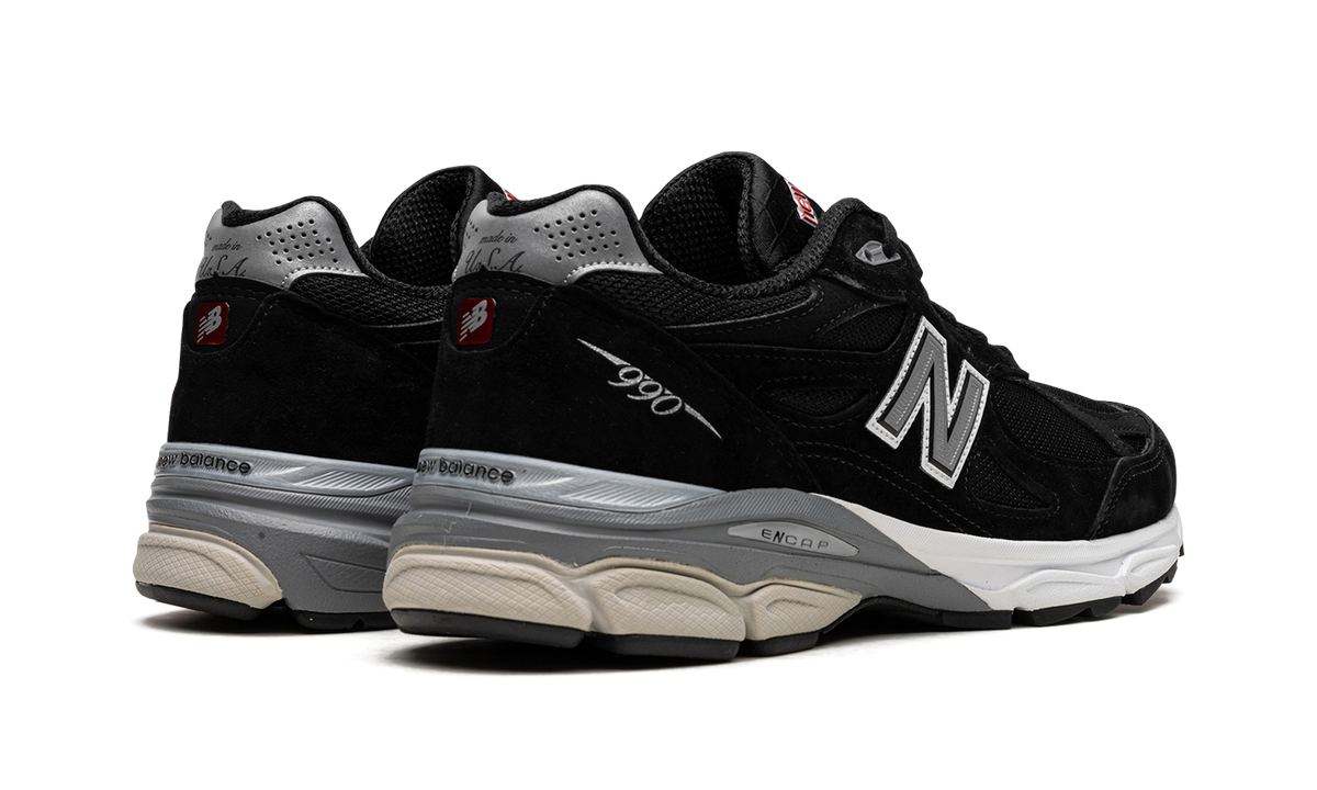 Overkicks - New Balance 990v3 MiUSA Black White (M990BS3) - par completo