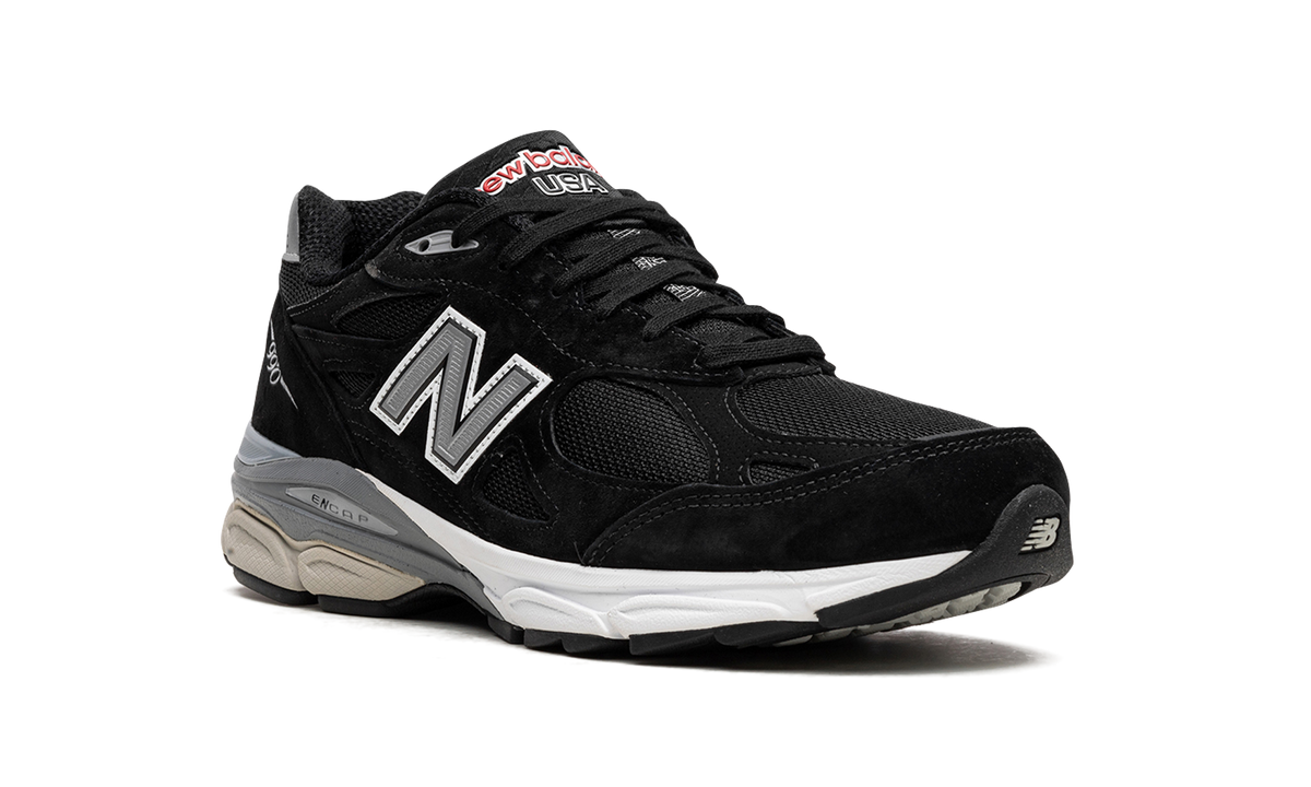 Overkicks - New Balance 990v3 MiUSA Black White (M990BS3) - detalle lateral interior