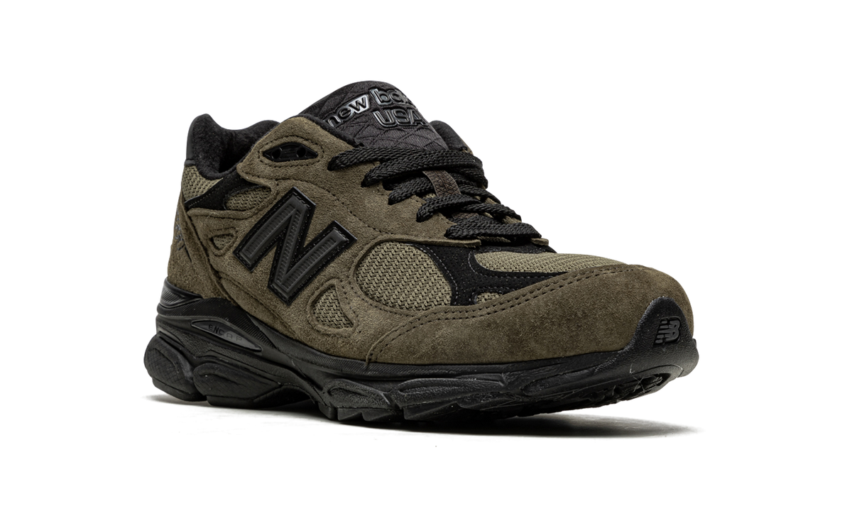 Overkicks - New Balance 990v3 MiUSA JJJJound Brown Black (M990JJ3) - detalle lateral interior