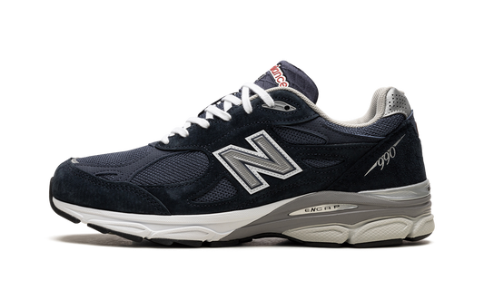 Overkicks - New Balance 990v3 MiUSA Navy Denim (M990NB3) - vista lateral