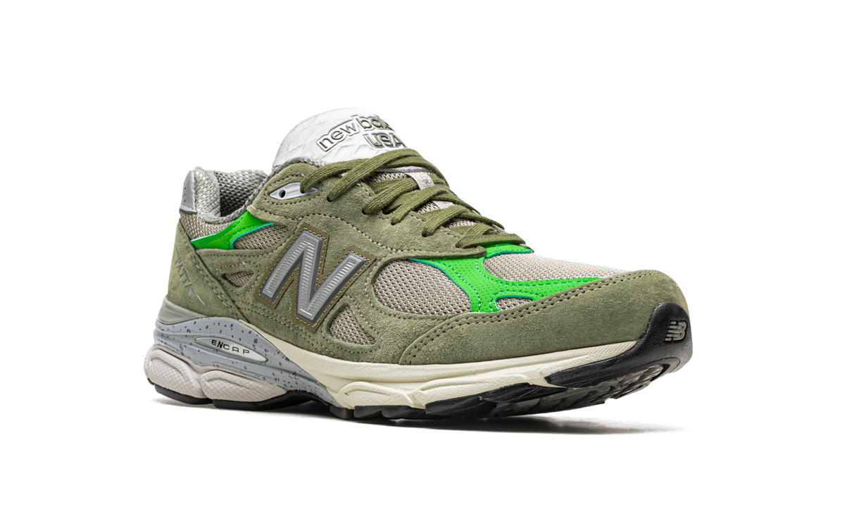 Overkicks - New Balance 990v3 MiUSA Patta Keep Your Family Close (M990PP3) - detalle lateral interior