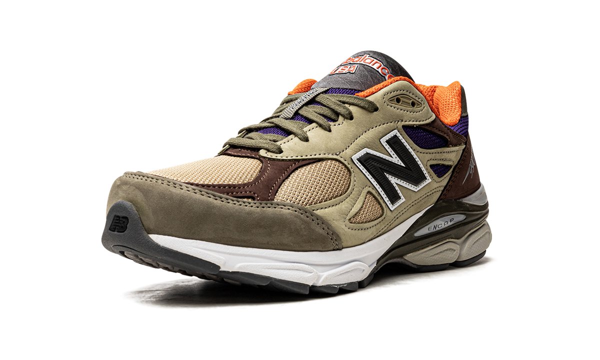 Overkicks - New Balance 990v3 MiUSA Teddy Santis Khaki Orange (M990BT3) - detalle suela