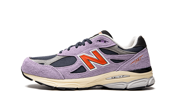 Overkicks - New Balance 990v3 MiUSA Teddy Santis Raw Amethyst (M990TD3) - vista lateral