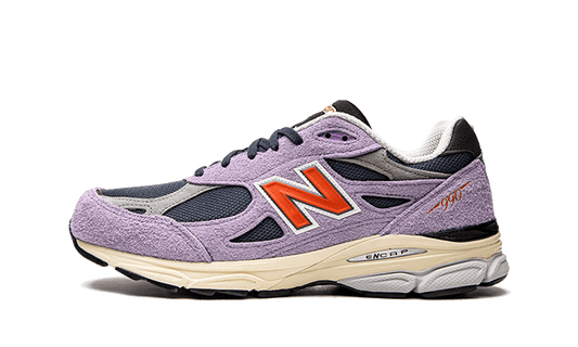 Overkicks - New Balance 990v3 MiUSA Teddy Santis Raw Amethyst (M990TD3) - vista lateral