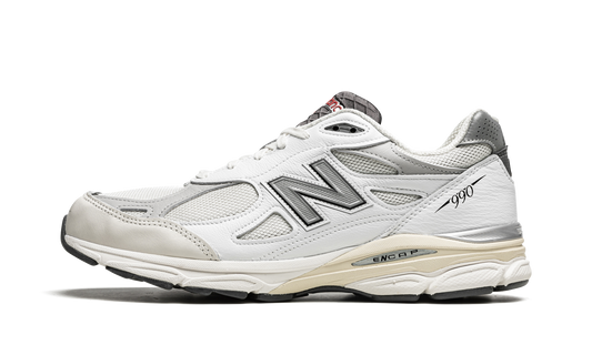 Overkicks - New Balance 990v3 MiUSA Teddy Santis Sea Salt (M990AL3) - vista lateral