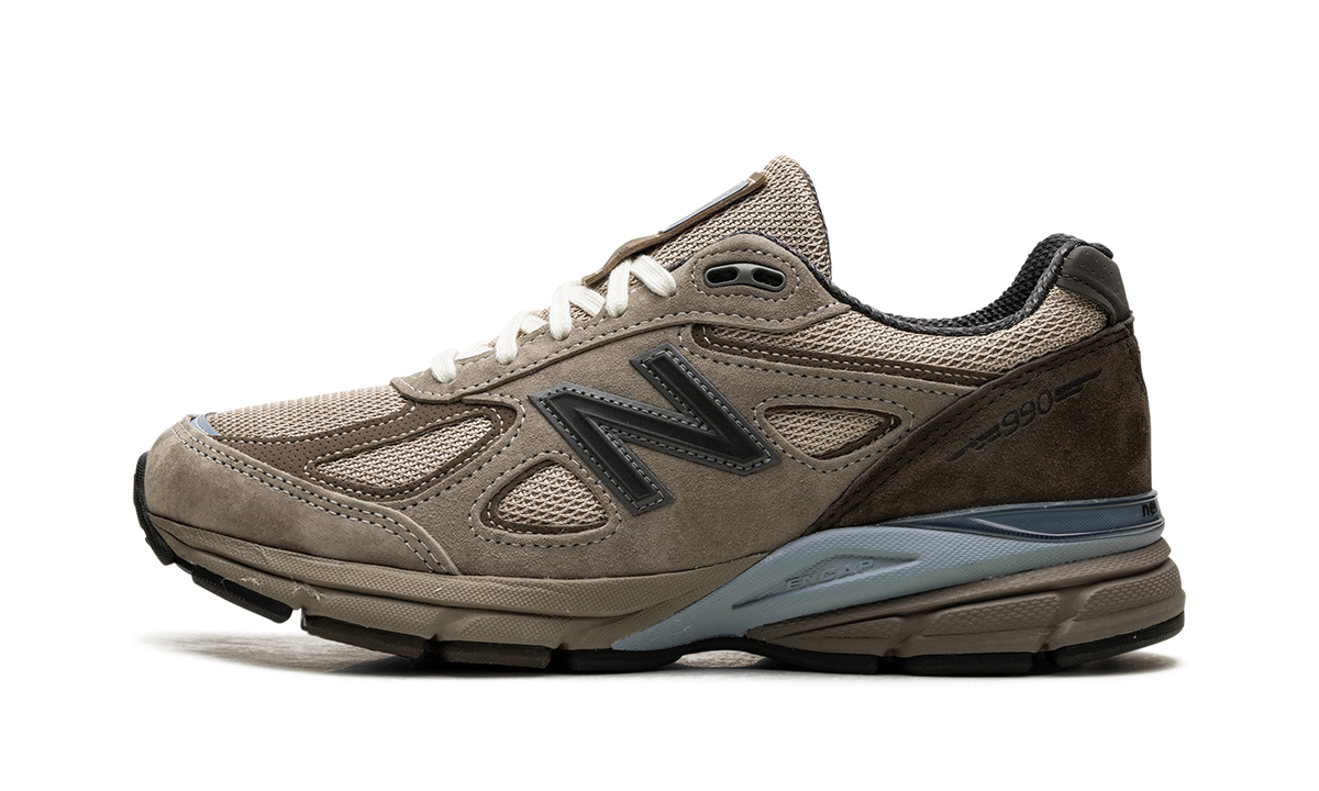 Overkicks - New Balance 990v4 MiUSA Auralee Grey (U990AR4) - vista lateral