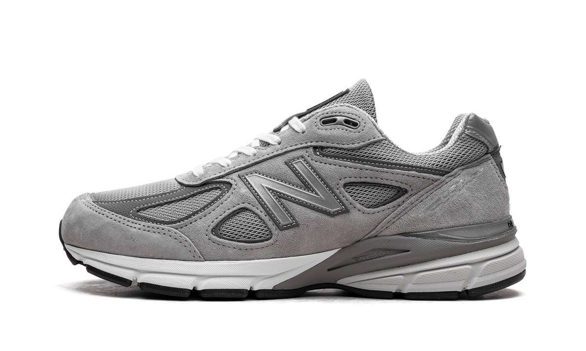 Overkicks - New Balance 990v4 MiUSA Grey Silver (U990GR4) - vista lateral