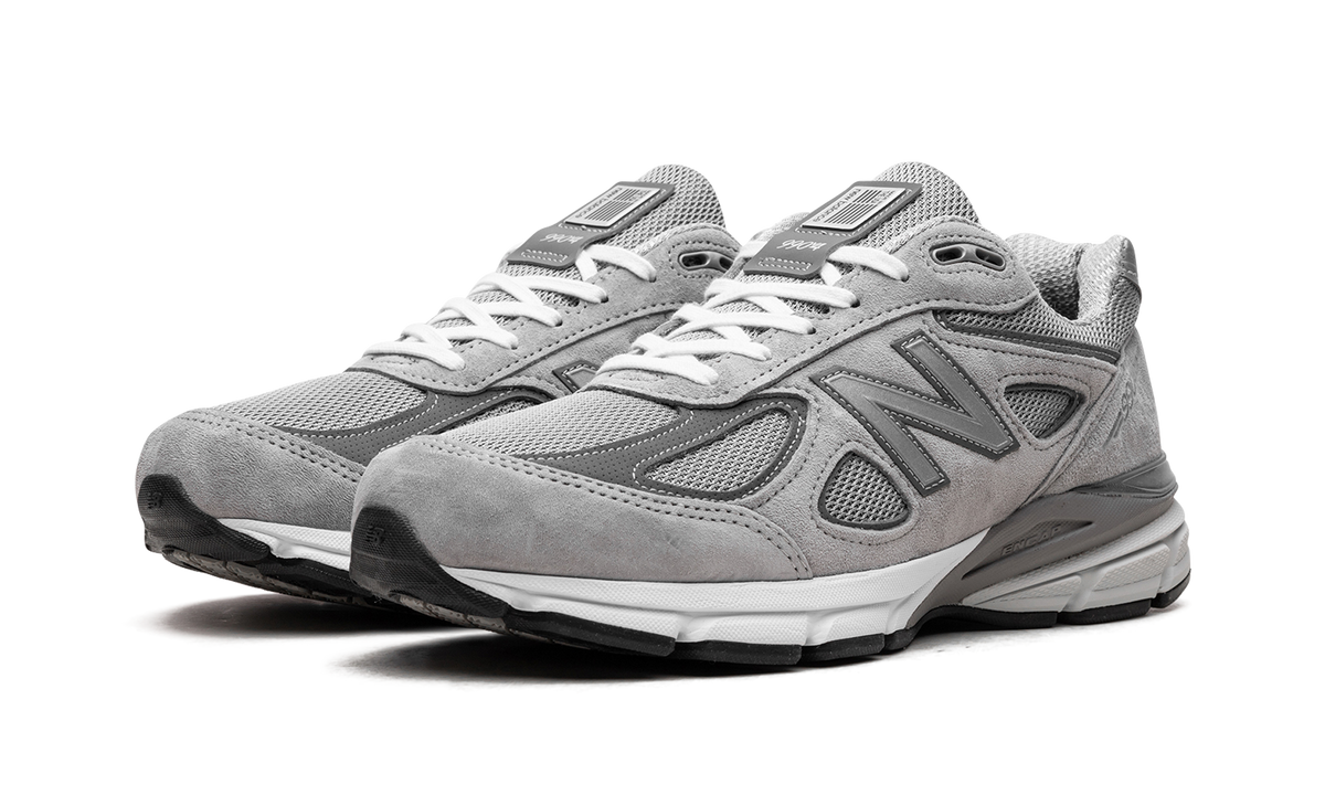 Overkicks - New Balance 990v4 MiUSA Grey Silver (U990GR4) - vista trasera
