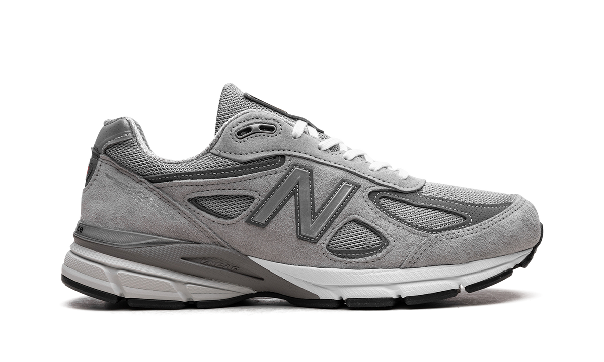 Overkicks - New Balance 990v4 MiUSA Grey Silver (U990GR4) - detalle talón