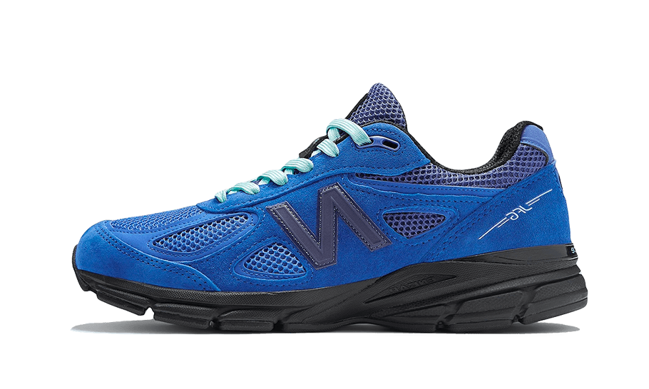 Overkicks - New Balance 990v4 MiUSA Joe Freshgoods 1998 Keisha Blue (U990JO4) - vista lateral