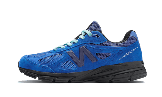 Overkicks - New Balance 990v4 MiUSA Joe Freshgoods 1998 Keisha Blue (U990JO4) - vista lateral