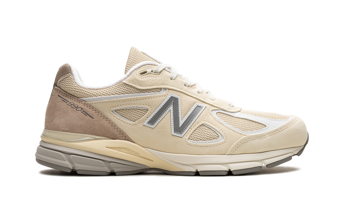 Overkicks - New Balance 990v4 MiUSA Limestone (U990TE4) - detalle lateral interior