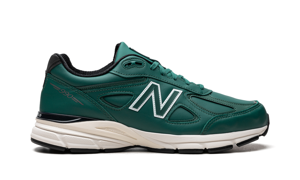 Overkicks - New Balance 990v4 MiUSA Teddy Santis Teal (U990TW4) - detalle talón