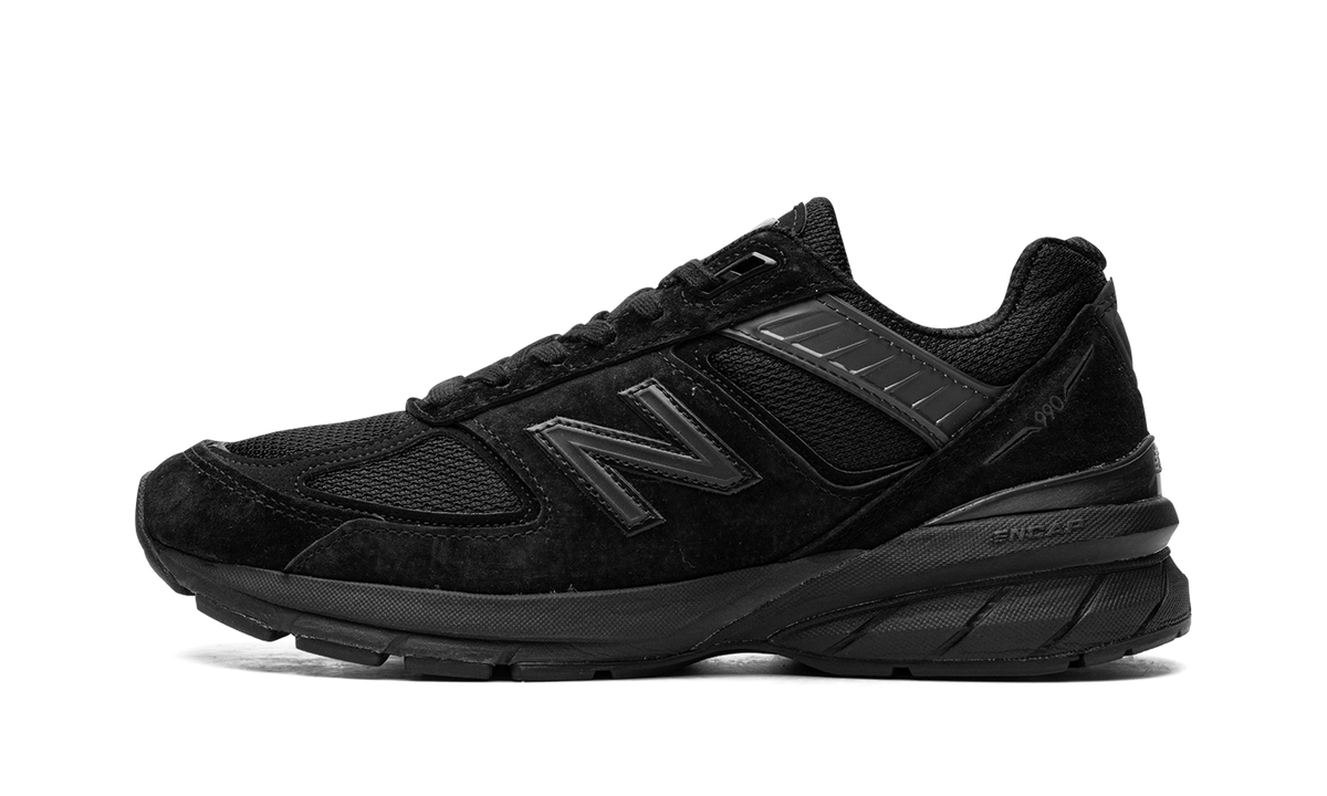 Overkicks - New Balance 990v5 MiUSA Triple Black (M990BB5) - vista lateral