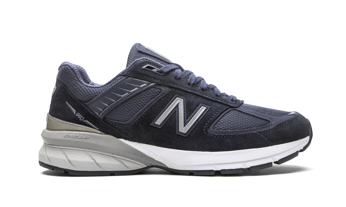 Overkicks - New Balance 990v5 Navy (M990NV5) - detalle talón