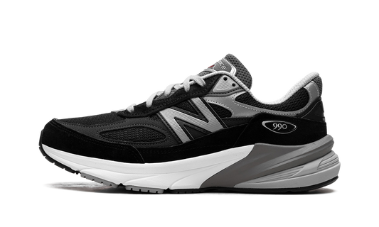 Overkicks - New Balance 990v6 MiUSA Black Grey White (M990BK6) - vista lateral