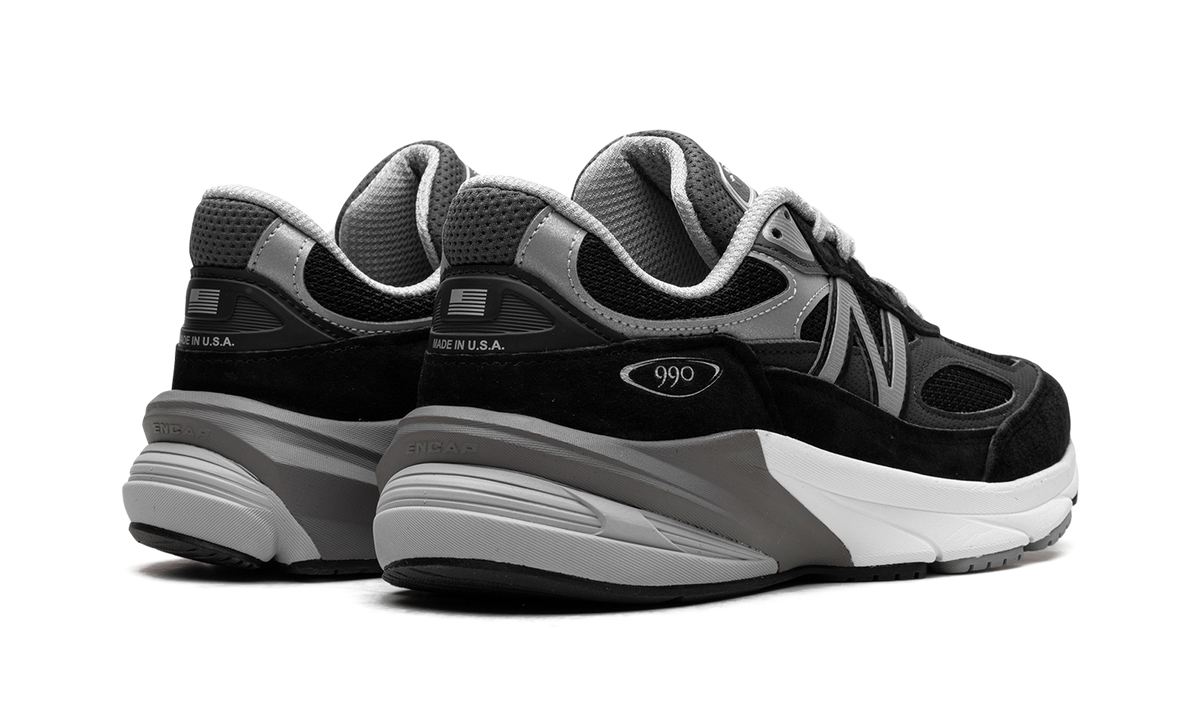 Overkicks - New Balance 990v6 MiUSA Black Grey White (M990BK6) - par completo