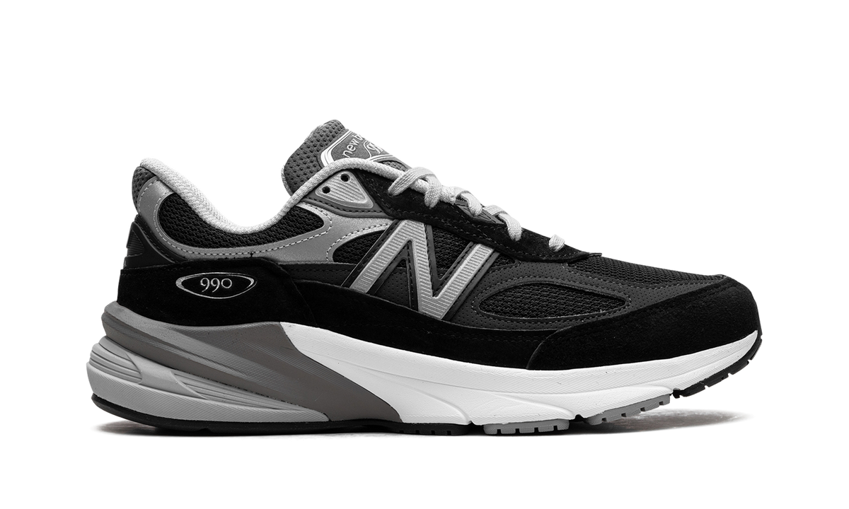 Overkicks - New Balance 990v6 MiUSA Black Grey White (M990BK6) - detalle talón