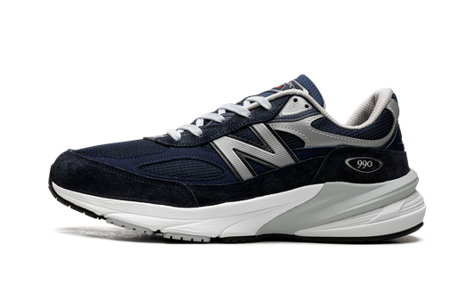 Overkicks - New Balance 990v6 MiUSA Navy White (M990NV6) - vista lateral