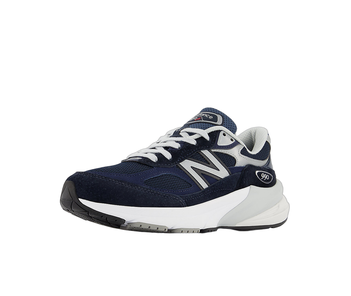 Overkicks - New Balance 990v6 MiUSA Navy White (Womens) (W990NV6) - vista trasera