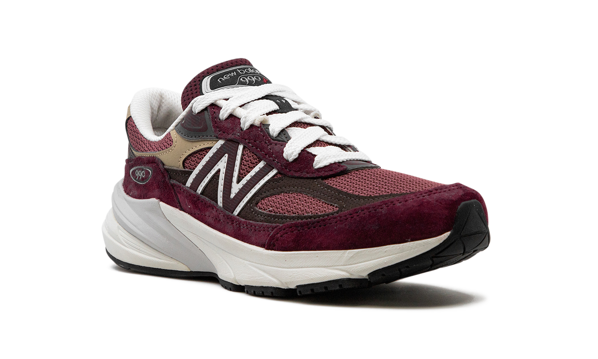 Overkicks - New Balance 990v6 MiUSA Teddy Santis Burgundy Tan (U990BT6) - detalle lateral interior