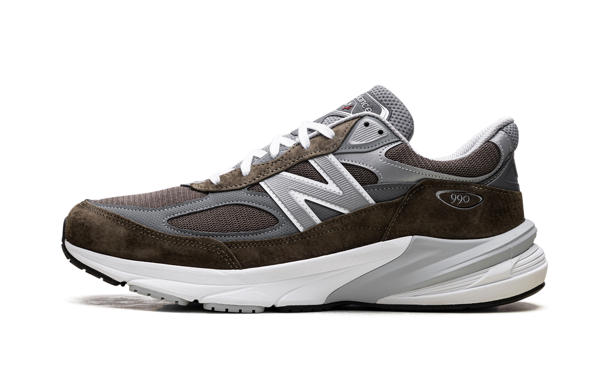 Overkicks - New Balance 990v6 MiUSA True Camo White (U990OG6) - vista lateral