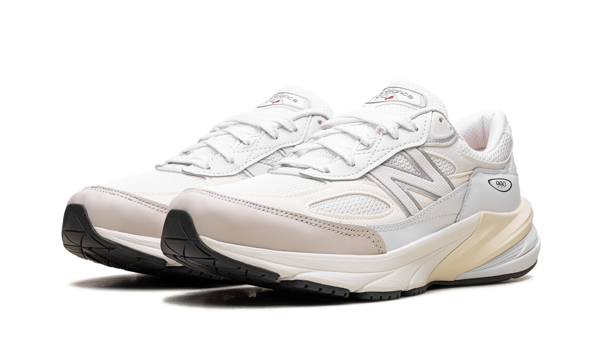 Overkicks - New Balance 990v6 MiUSA White Sea Salt (U990GB6) - vista trasera