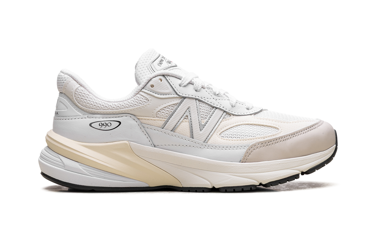 Overkicks - New Balance 990v6 MiUSA White Sea Salt (U990GB6) - detalle talón