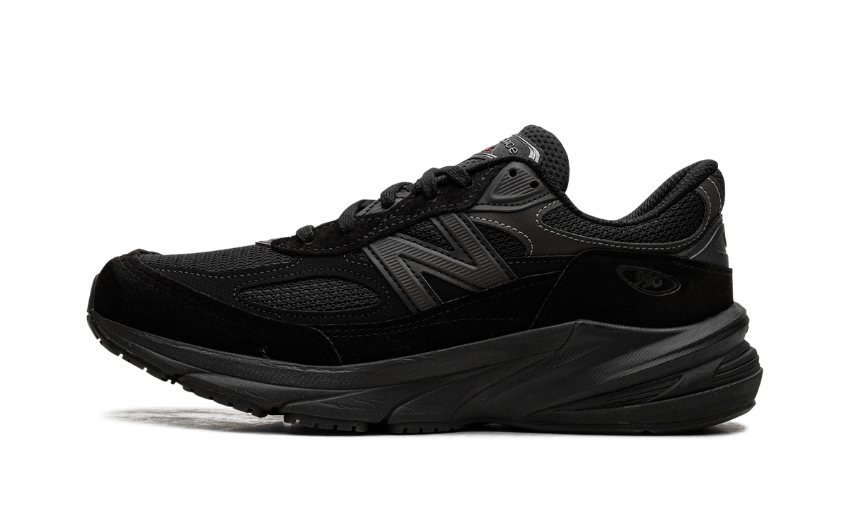 Overkicks - New Balance 990v6 Triple Black (U990BB6) - vista lateral