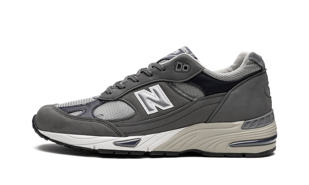 Overkicks - New Balance 991 MiUK Castlerock Navy (M991GNS) - vista lateral