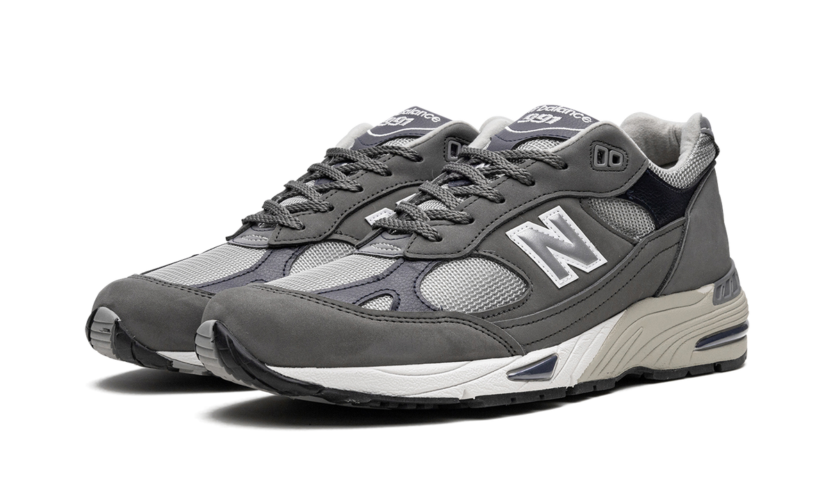Overkicks - New Balance 991 MiUK Castlerock Navy (M991GNS) - vista trasera