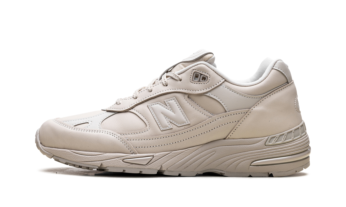 Overkicks - New Balance 991 MiUK Contemporary Luxe (M991OW) - vista lateral