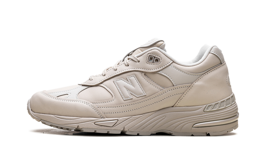 Overkicks - New Balance 991 MiUK Contemporary Luxe (M991OW) - vista lateral