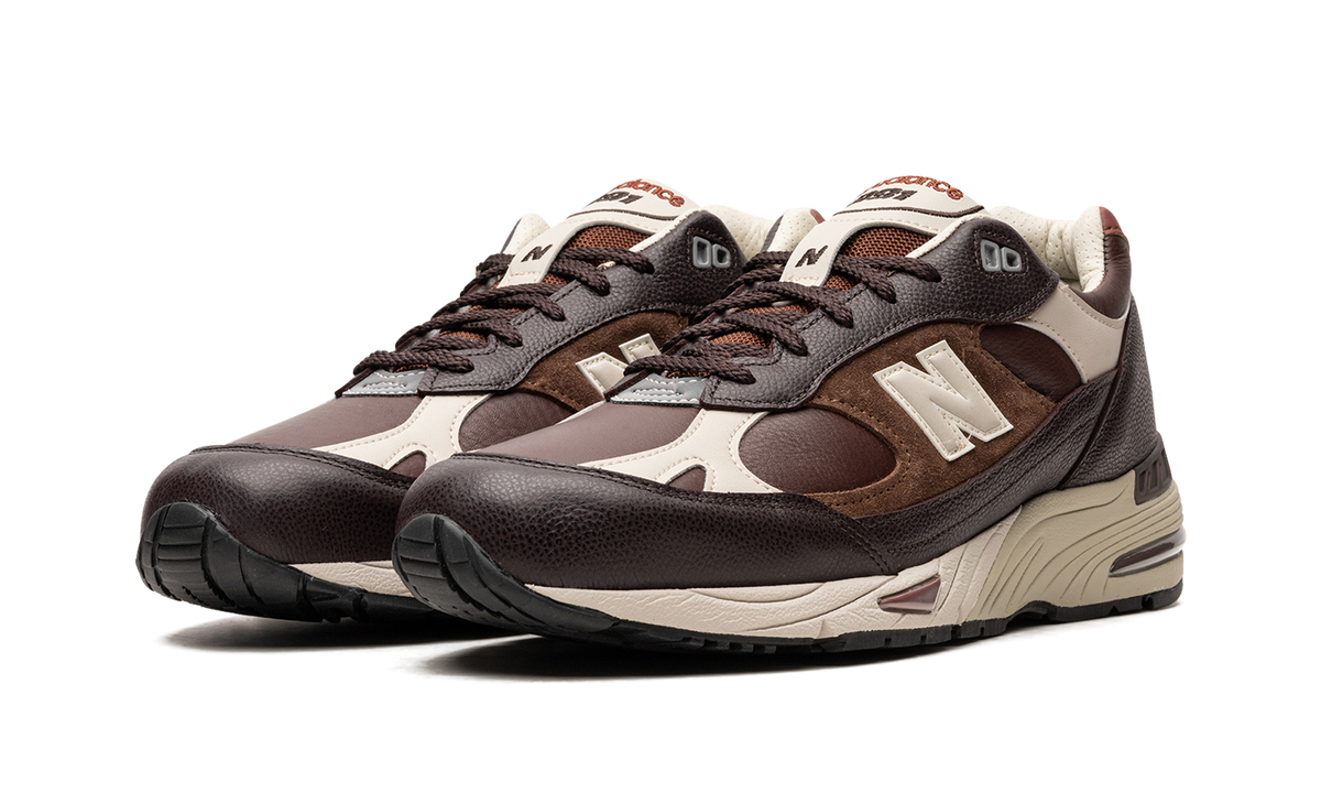 Overkicks - New Balance 991 MiUK French Roast (M991GBI) - vista trasera