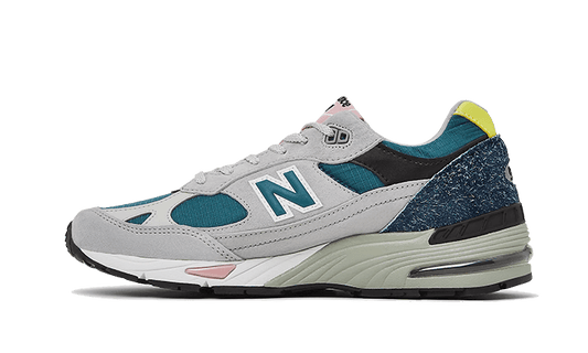 Overkicks - New Balance 991 MiUK Pacific Majolica Blue (M991PSG) - vista lateral